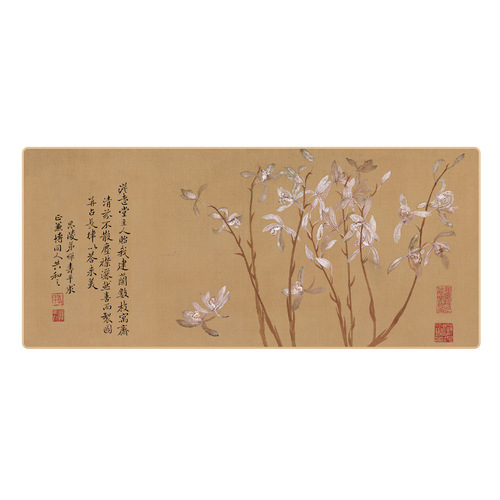 Waterproof pad, mouse pad, desk pad, thickened edge keyboard pad, calligraphy writing pad, Chinese style poetry and painting felt pad