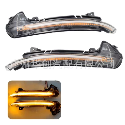 For Audi A6 RS6 4G C7 7.5 2012-2018 rearview mirror LED dynamic flowing water turn signal (Dönmə işıqları) - l-ad-06-c-transparent-yellow-light