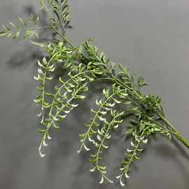 绿植仿真绿色系槐花草 森系婚礼堂吊顶 园艺植物造景橱窗装饰厂家