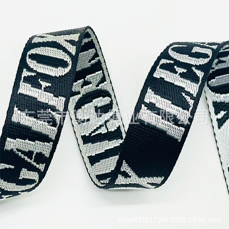 Personalizado 1 - 10cm de espesor 1mm brillante imitación de nylon jacquard cinturón bolsos zapatos sombreros teléfonos móviles correa de tela