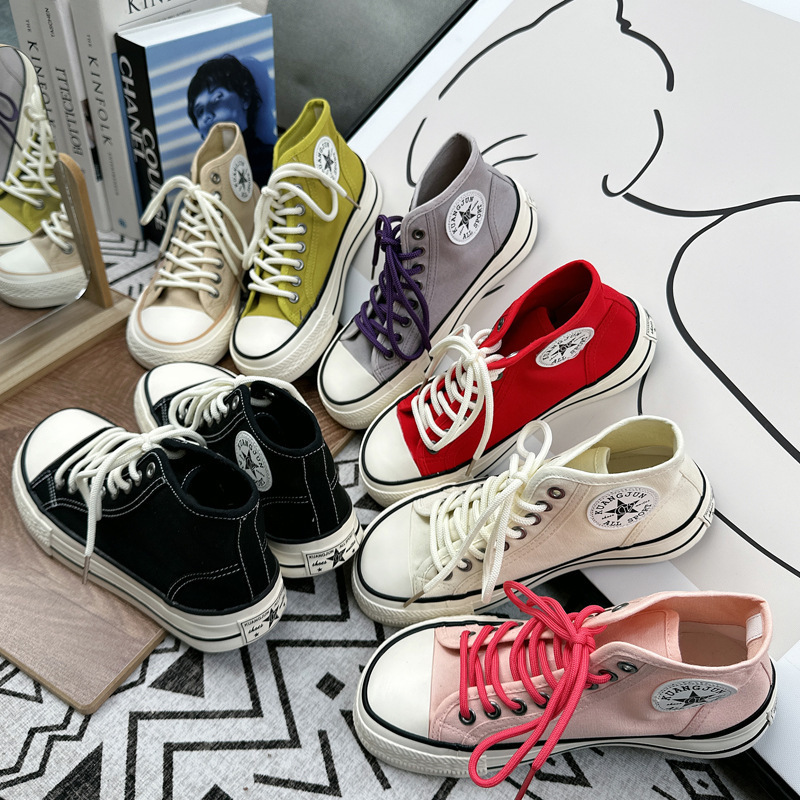 2025 Spring and Summer High-Top Wide Version Mango Toe Linen Front and Rear Hip Canvas Shoes for Women, Lightweight and Breathable White Sneakers 2025 Spring and Summer High-Top Wide Version Mango Toe Linen Front and Rear Hip Canvas Shoes for Women, Lightweight and Breathable White Sneakers