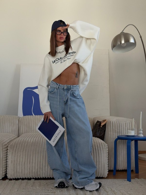 oversize毛衣女2025新款春秋美式复古宽松黄色上衣百搭针织衫批发|undefined