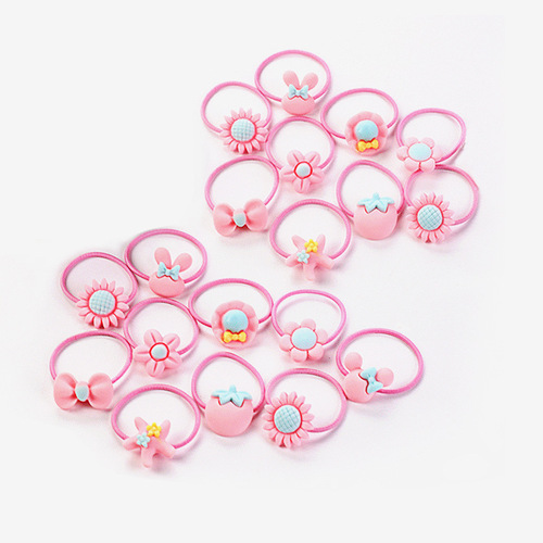 Hair accessories for children, elastic hair ties that don't damage hair, suitable for girls, set of cute hairbands for babies
