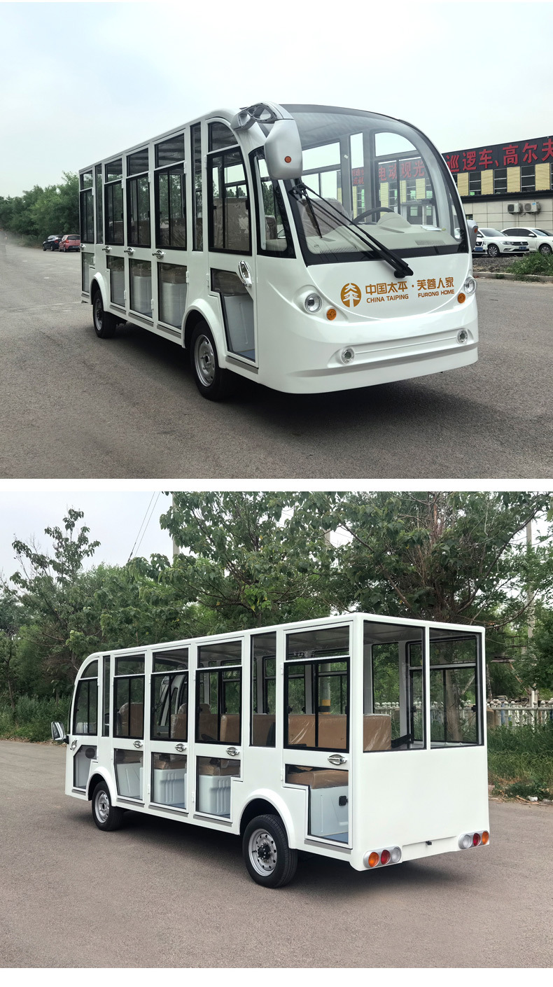 Electric Sightseeing Car Scenic Spot Amusement Park Park Reception Tourist Car Shuttle Bus 8-23 Seats Electric Sightseeing Car