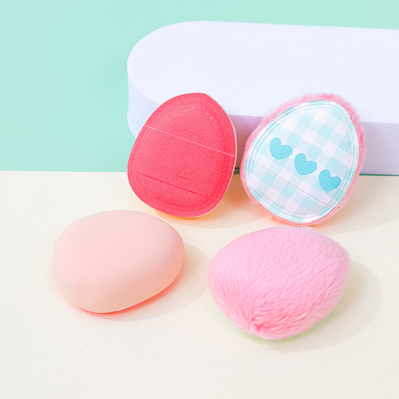 Polvo de dedo de algodón mini personalizado poliuretano seco y húmedo doble uso pulgar floc polvo de polvo de aire no comer polvo