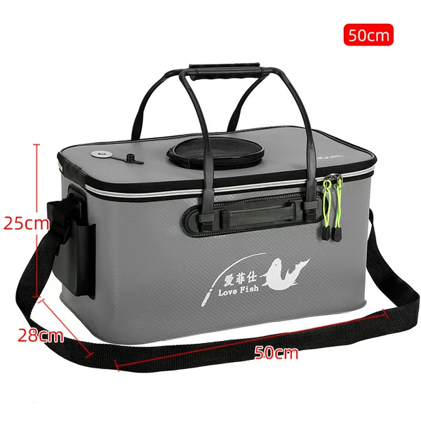 fishing bucket fish box live fish bucket fish protection bucket eva folding fishing box bucket fish bucket fishing gear supplies free shipping