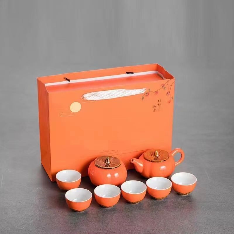 αεεεεζ 노란색 선물 상자, 냄비 1개, 캔 1개, 컵 6개 αεεεεζ