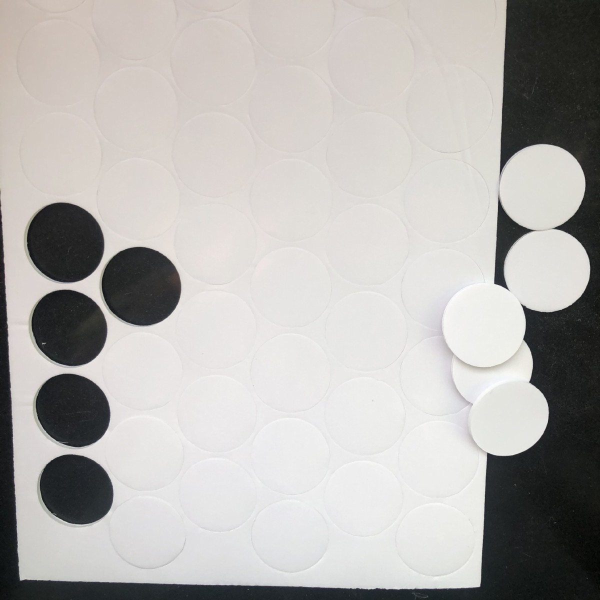 高粘圆形海绵胶垫圆形镜片固定海绵胶双面胶泡沫胶规定可订白色