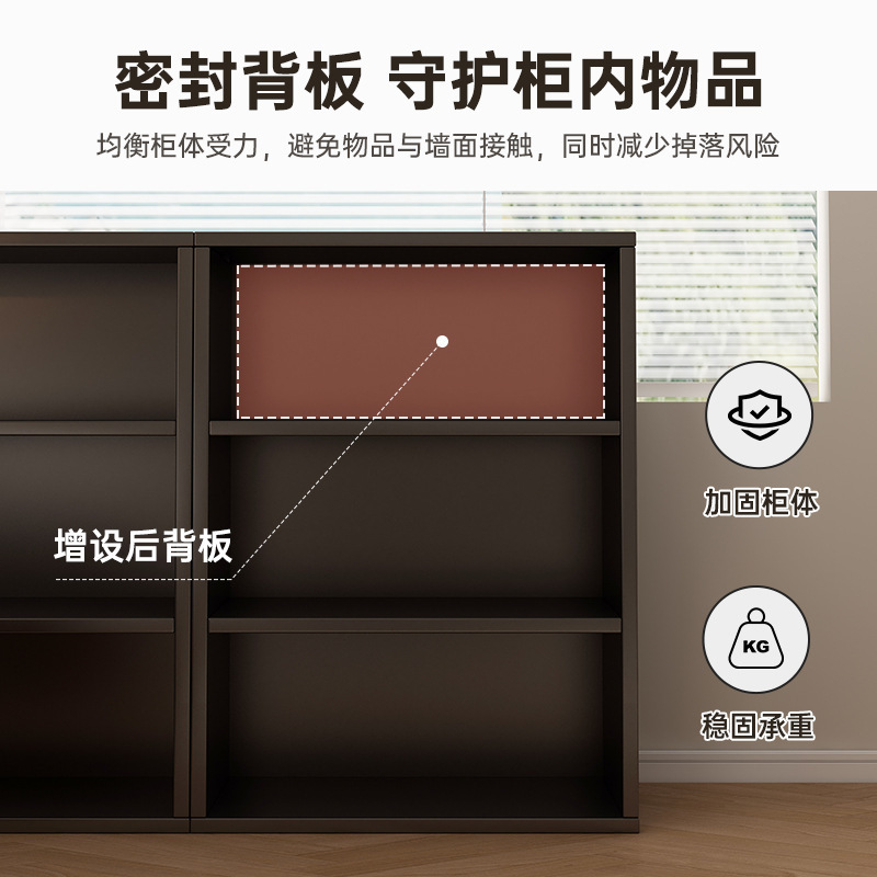 实木书柜简约置物架落地自由组合柜家用客厅玄关展示储物柜收纳柜|undefined