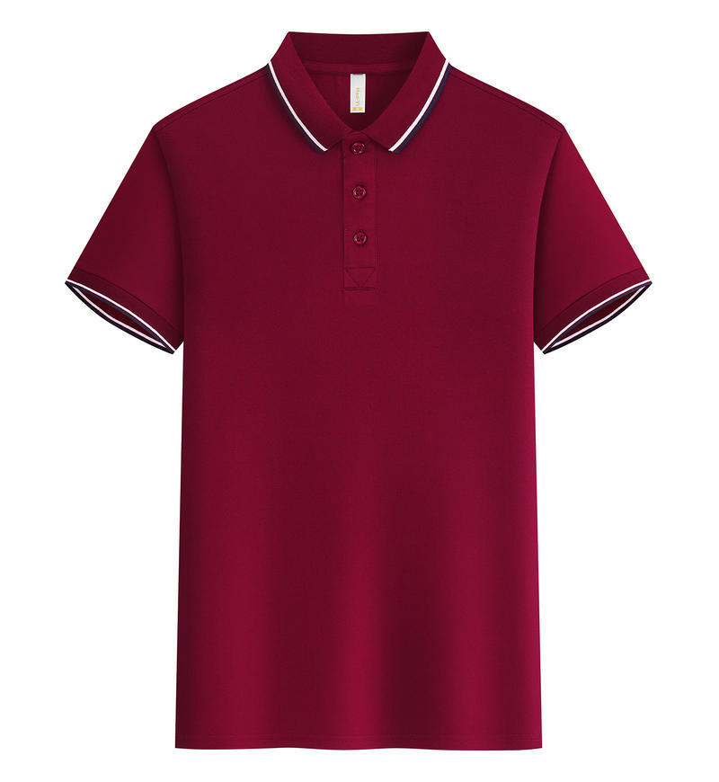 Hielo de oxígeno algodón Asia-Europa código transfronterizo empresa publicidad camisa de trabajo solapa de manga corta polo ropa de trabajo personalizada logotipo impreso