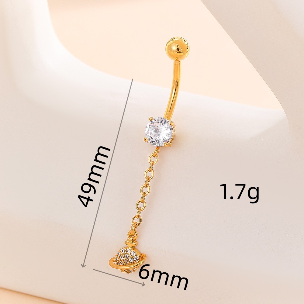 European American Spider Belly Ring CZ Zircon Navel Ornament Stainless Steel Navel Piercing Jewelry detail image 8