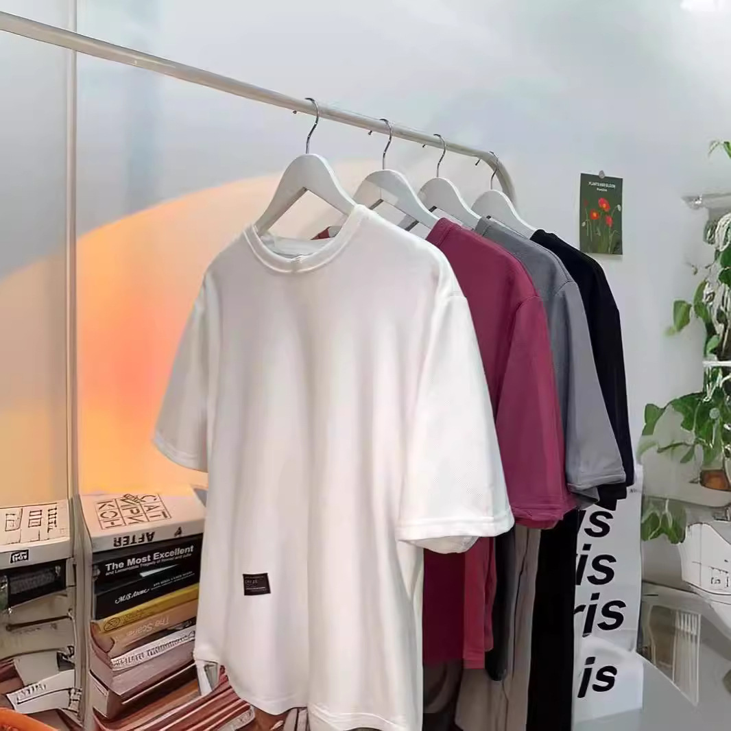 남성용 여름 헤비급 반팔 티셔츠, 젊고 멋스러운 트렌디 브랜드, 심플하고 활용도가 높은 루즈한 반팔 커플 트렌디 티셔츠