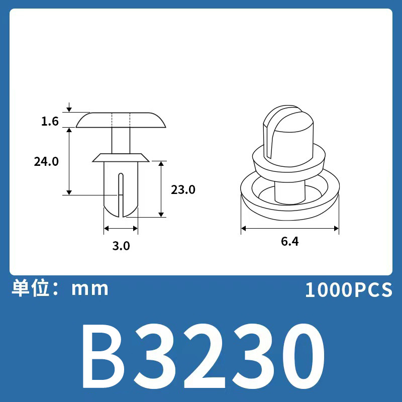 Expansión remache de nylon niño y madre hebilla de plástico hebilla de nylon remache fijo clip hebilla Blanco Negro