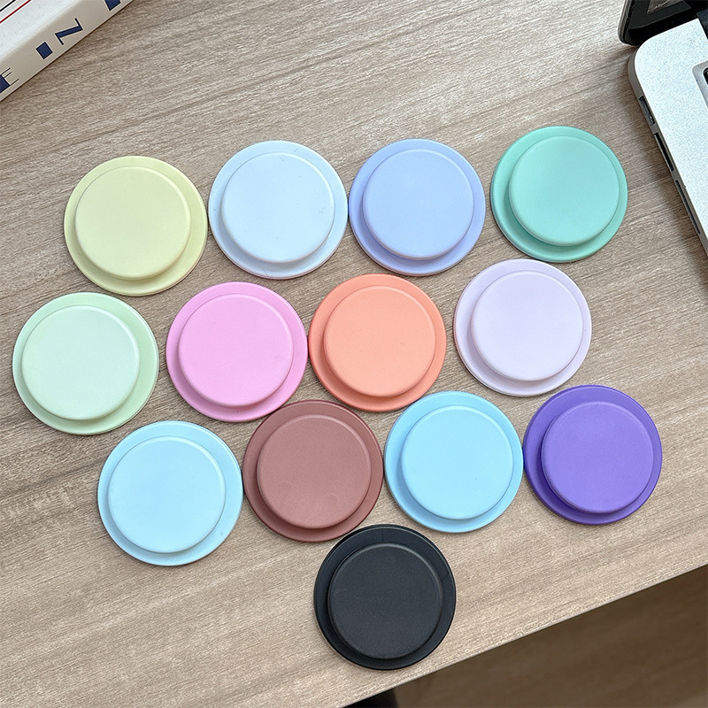 Magnetic Phone Airbag Holder Simple Niche Solid Color Ring Korean Desktop Stand Ins Style Unisex Decoration