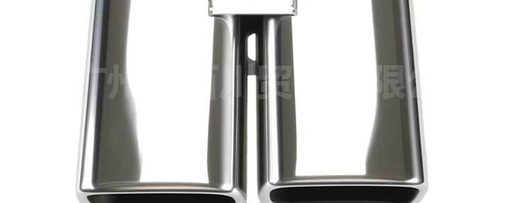 Suitable for factory direct sales Alfa square mouth tail mouth modification Alpha stainless steel car tail throat exhaust pipe