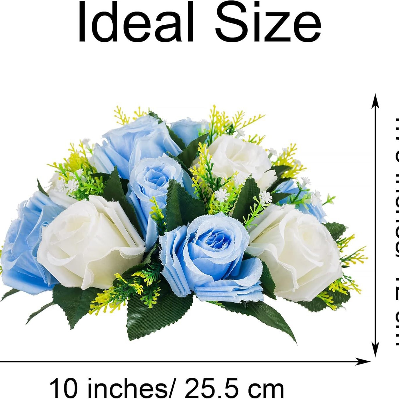 Bola de rosas de flores artificiales para boda, fiesta de cumpleaños, día de San Valentín, decoración del hogar, accesorios de flores artificiales blancas y rosas, adornos