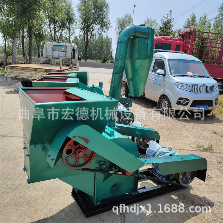 养殖大型饲料粉碎机 沙克龙花生秧打糠机 锤片式秸秆草面子机