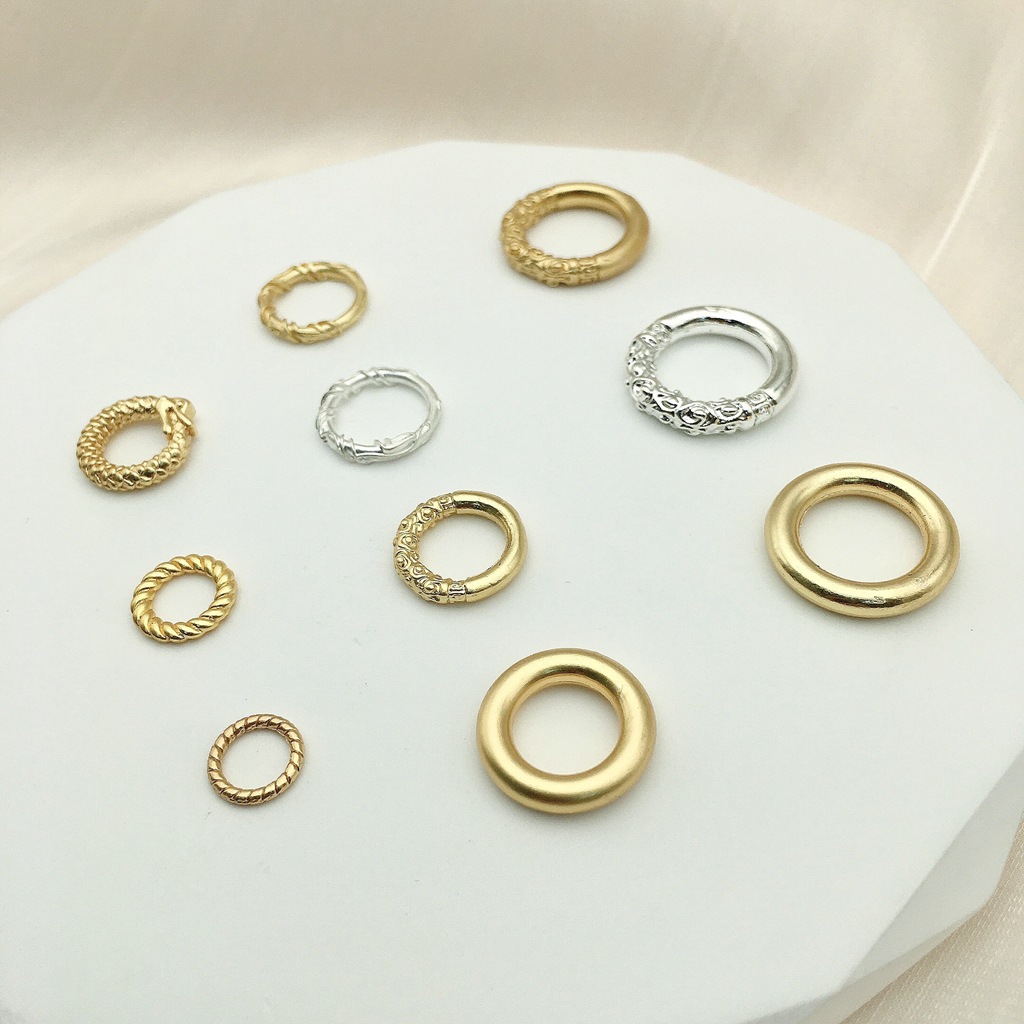 DIY Jewelry Accessories Classification 10 PCS/Package Quantity 10 PCS/Package Alloy Circle Beads