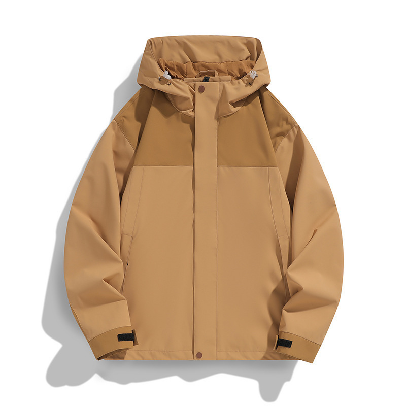 Chaqueta de asalto para hombres y mujeres chaqueta de primavera a prueba de viento impermeable chaqueta de color combinado chaqueta hombre al aire libre ropa de montaña de pareja MD9777