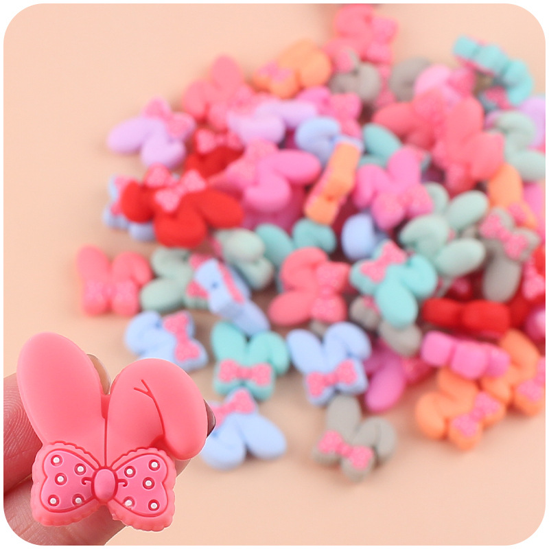 Bebé suministros de dibujos animados de silicona animal conejo mordedor arco DIY Cadena de chupete molar anti-gota cadena pequeños accesorios