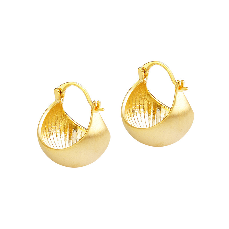 Minimalist Metal Texture Ear Cuffs Elegant Versatile Jewellery_voghion.com