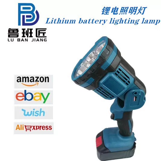 Rechargeable lighting lamp LED light emergency flashlight folding outdoor Lithium electric night fishing lamp high power miner's lamp