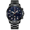 TRSOYE Men's watch, waterproof quartz steel belt, Amazon, 30m