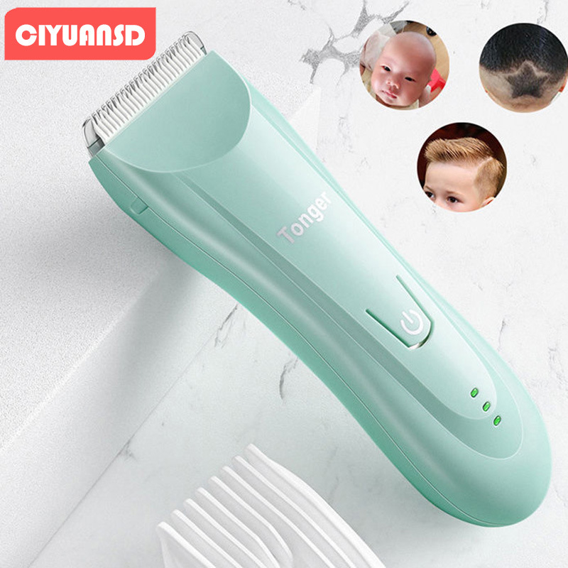 宝宝电动剃头理发器婴儿推剪剃发器家用电推剪儿童防水电显理发剪
