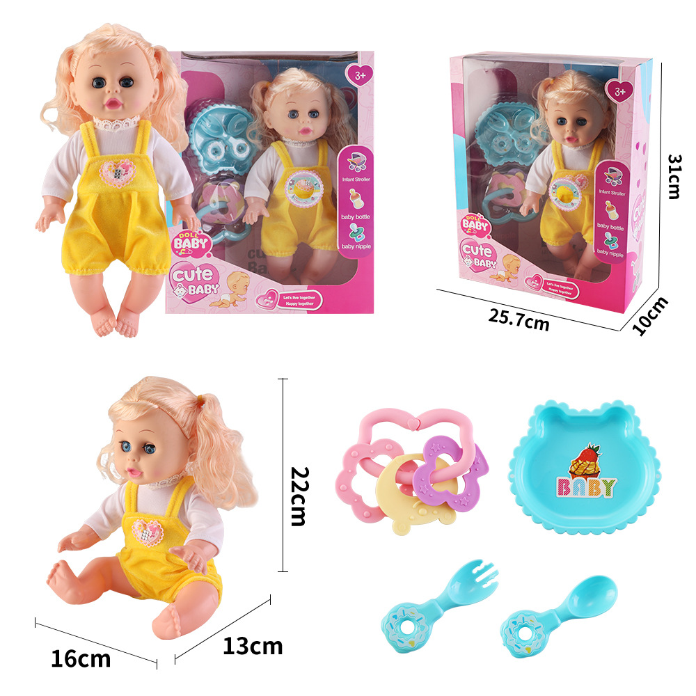 Juguetes para niños, niñas, carro inteligente, 14 pulgadas muñecas, carro de bebé, princesa