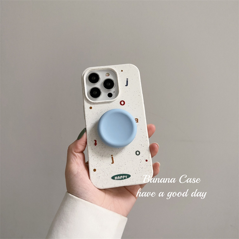 Bananacase Korean Ins Niche Degradable Colorful Letters Suitable for 15Promax Apple 14Pro Hand 16