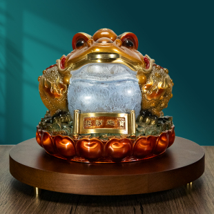 All-Copper Golden Toad Ornaments Decorative Crafts Entrance Living Room Office Pure Copper Opening Gifts