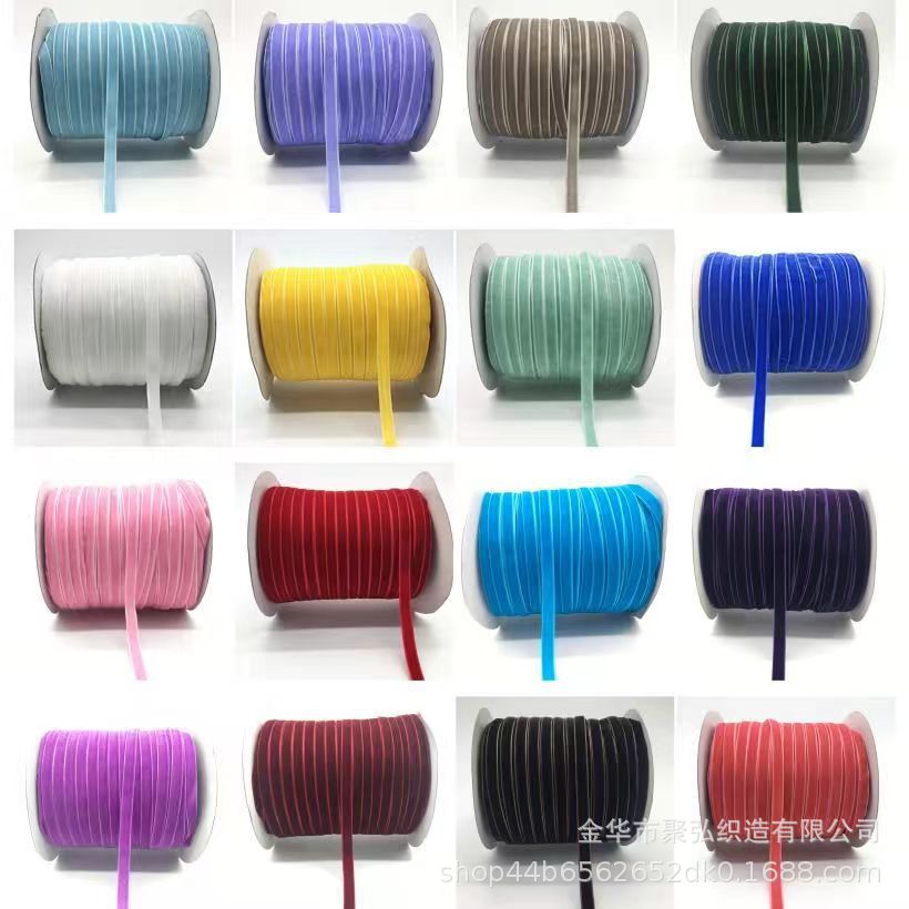 Cintas de terciopelo unilaterales acessorios de prenda de vestir accesorios de arco caja de regalo embalaje de flores