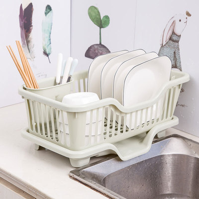 Rack Leachate Large kitchen Dishes chopsticks Leachate plate Storage rack water tank Sink Leach basket wholesale