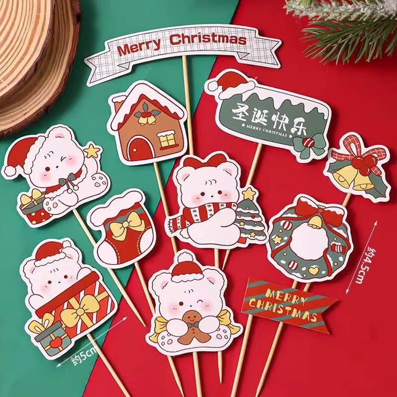 2025 Navidad Bo Bo Cup Cake Decoración de la casa caja de mano caja de embalaje de postres juntos para la Navidad