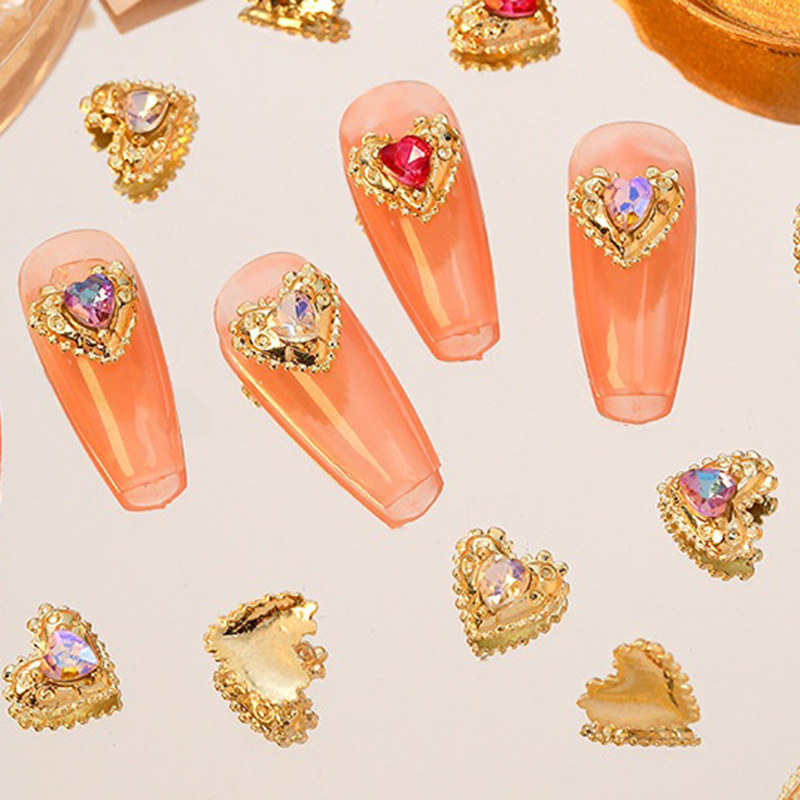 Popular New Internet Celebrant Love Diamond Nail Art Jewelry Super Flash Joker Crystal Love Diamond Nail Jewelry