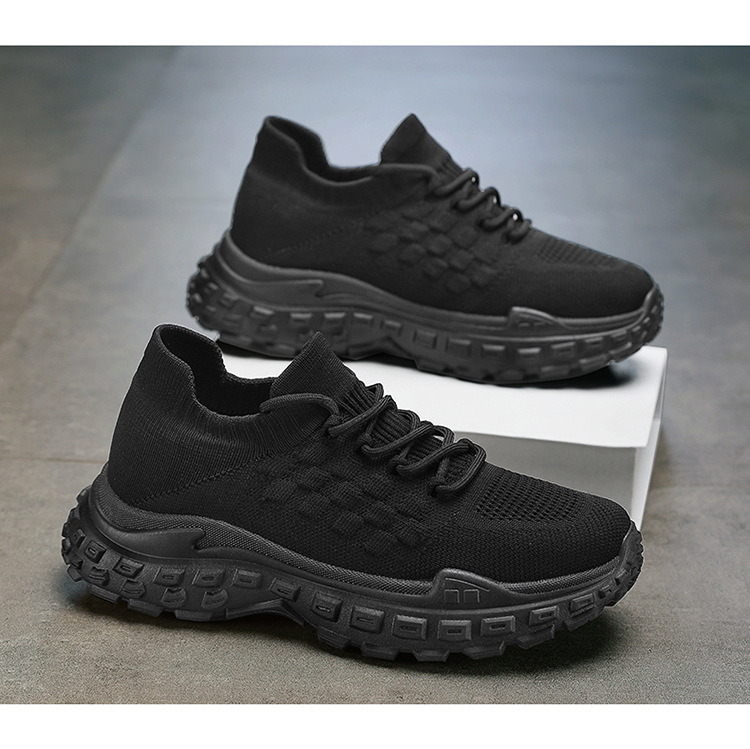 Coconut ins Koreanische Flut Papa Schuhe Jungen fliegen gewebt atmungsaktive Mesh-Bedeckung Füße dicke Unterseite Erhöhung Schuhe Student Herrenschuhe_voghion.com