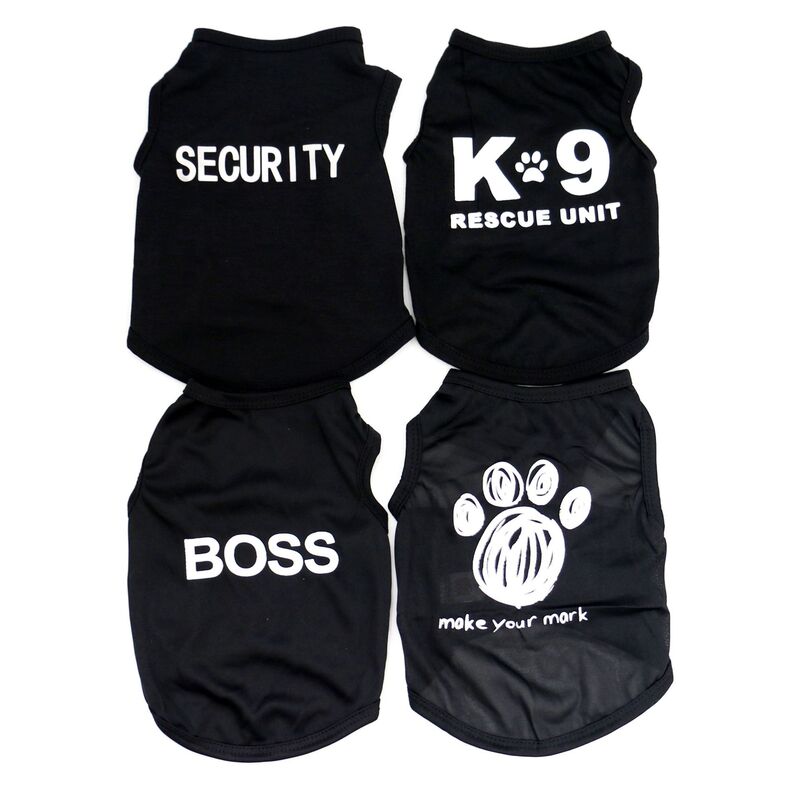 Factory Direct Sales Summer Thin Breathable Dog Vest for Teddy, Corgi, and Cats, Summer Vest Thin Black Combination Dog Clothes