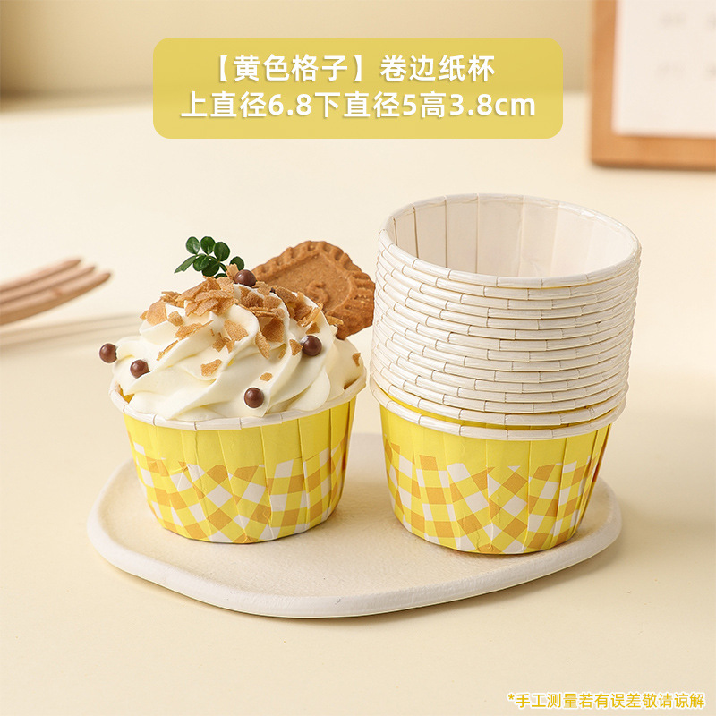 Cupcakes de Navidad, ribetes de dibujos animados, tazas de muffin para hornear en casa, tazas de pastel con moldes de soporte de papel resistentes a altas temperaturas