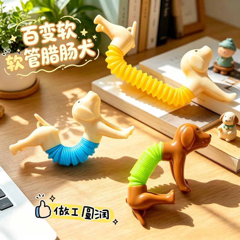 Stress-Relief Viral Gadget: Versatile Dachshund Dog Parent-Child Stress-Relief Stretchable Toy for Kindergarten, Children's Day Gift Stress-Relief Viral Gadget: Versatile Dachshund Dog Parent-Child Stress-Relief Stretchable Toy for Kindergarten, Children's Day Gift