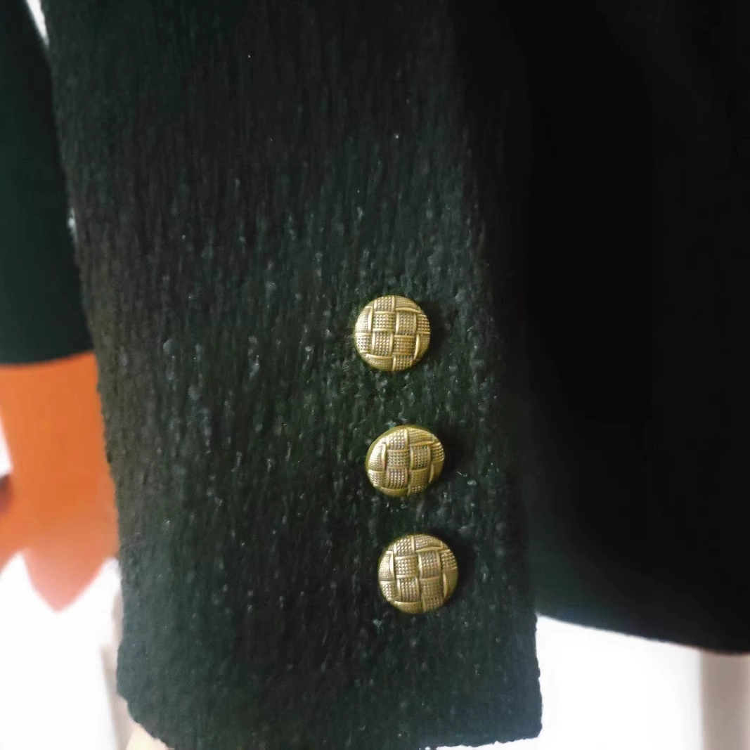Классическая осенняя элегантная черная куртка, стиль Chanel