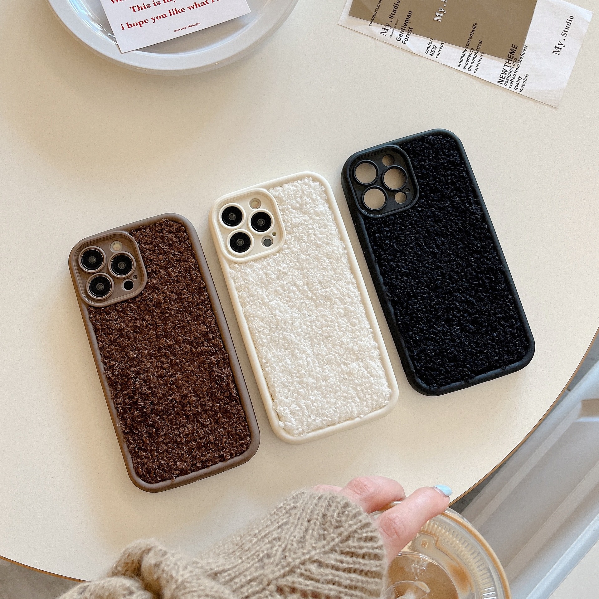 Autunno/Inverno Adatto per la custodia in peluche Mate60Pro Phone Nova11 Teddy Bear P60_voghion.com
