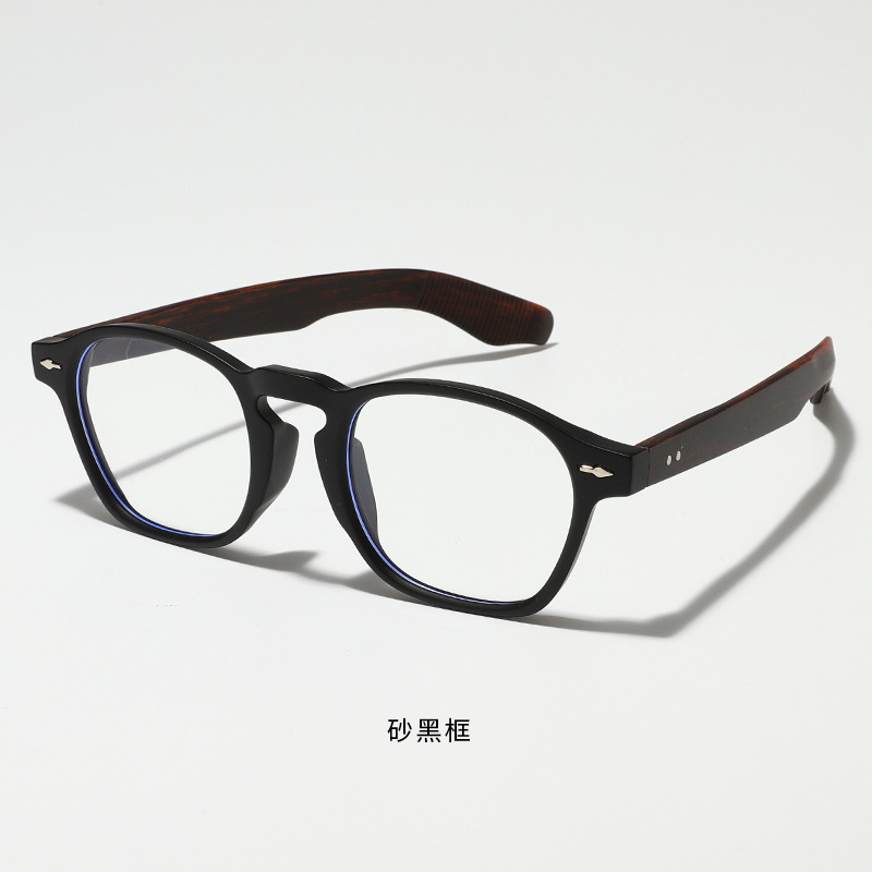 Moda TR90 anteojos de luz azul para hombres y mujeres anteojos de miopía coreana simple inins anteojos de luz plana retro marco de gafas versátil
