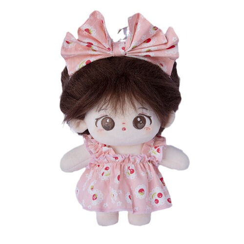 Baby clothes 10cm 20cm cotton doll clothes for girls doll plush toy skirt head accessory cute cartoon baby accessory