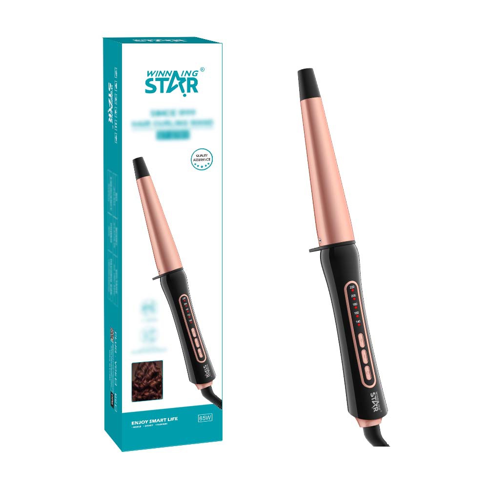 Winning star hogar transfronterizo gran onda de agua ondulación no daña el cabello cinturón esponjoso LED rizador eléctrico