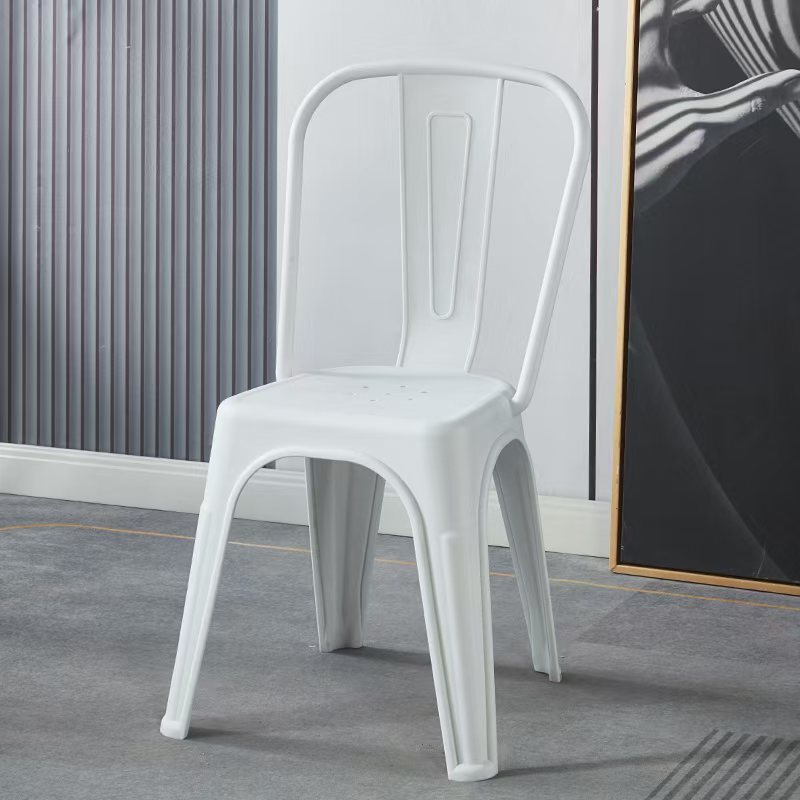 Nuevo taburete de plástico grueso de malla roja silla trasera silla de comedor comercial silla cómoda de boda silla ergonómica