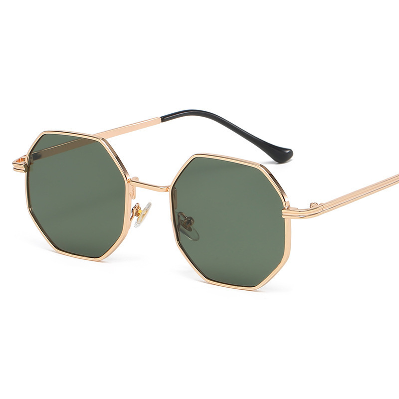 Golden frame ink green