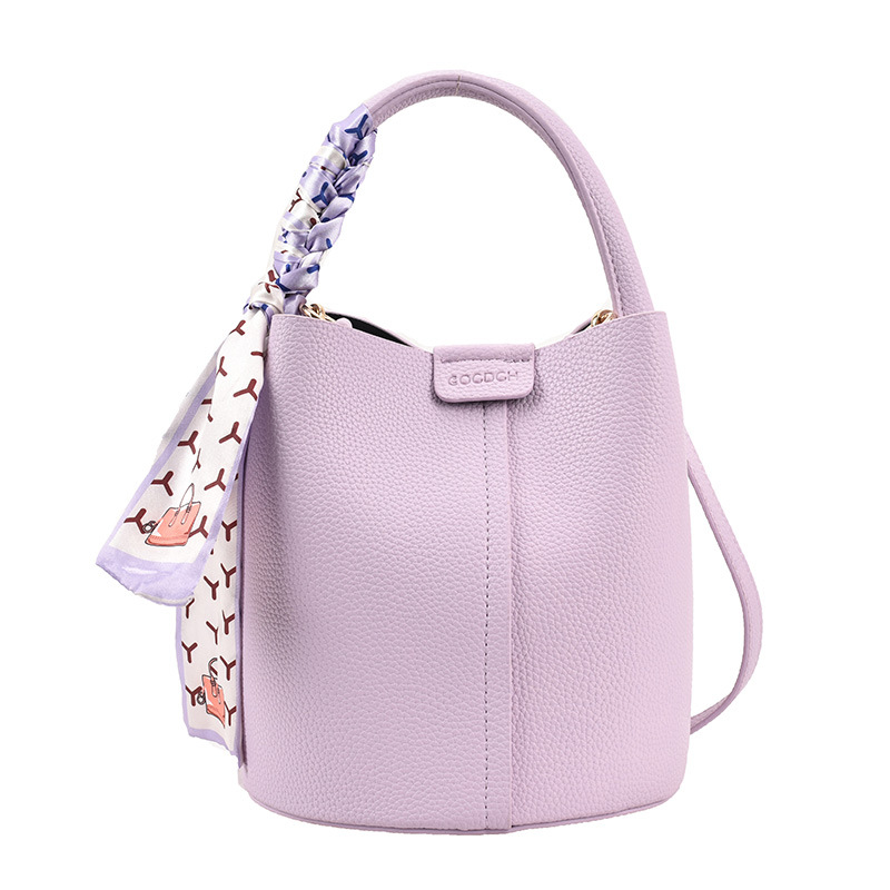 Bolso de mano universal bolso de mujer 2025 nuevo estilo estilo estilo extranjero sensación de bolso de cubo de verano sensación de alto nivel de hombro mochila