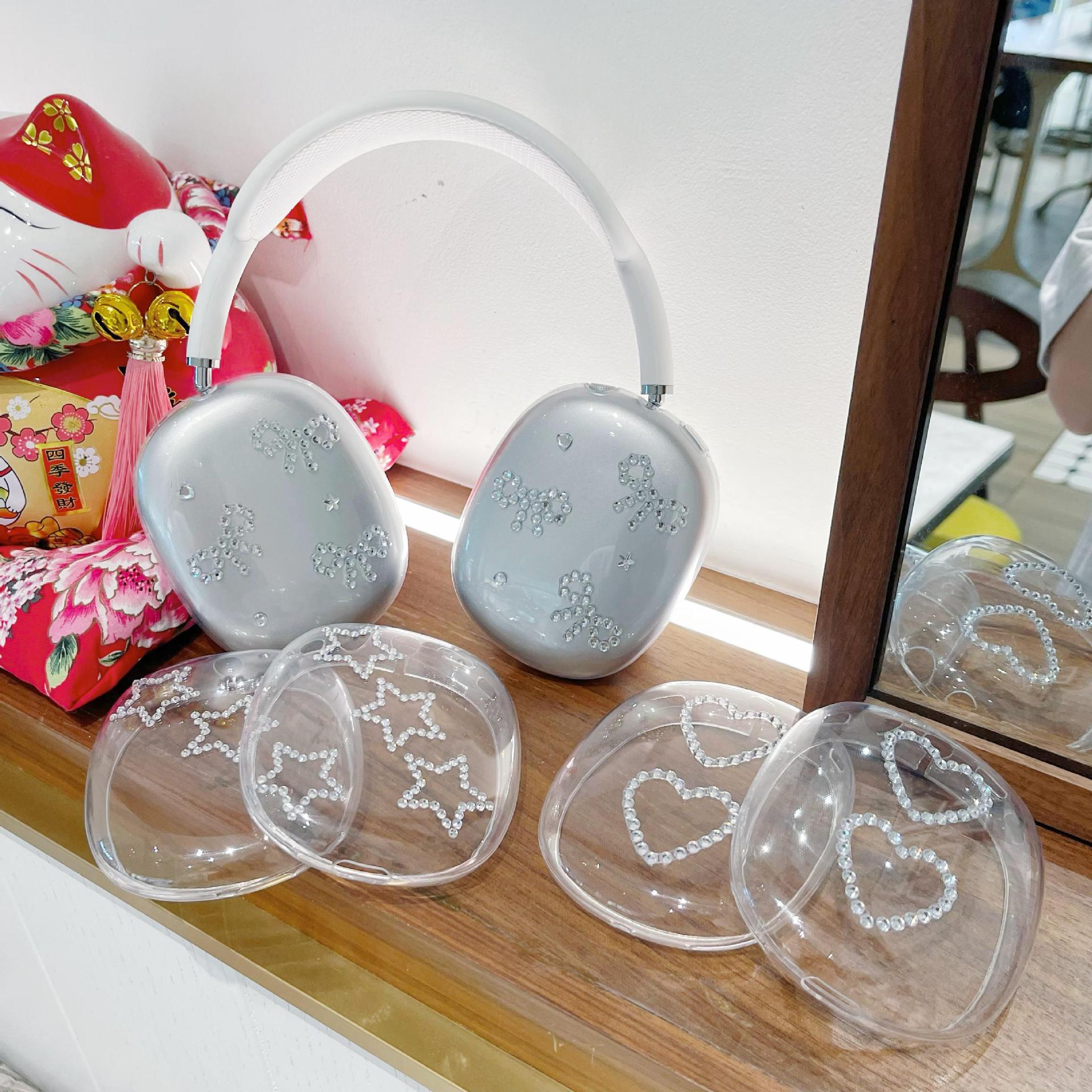 Han Feng Love Bow for Airpods Max Protective Set Apple Head-Mounted Ear Cap Earmuffs Earphone Case