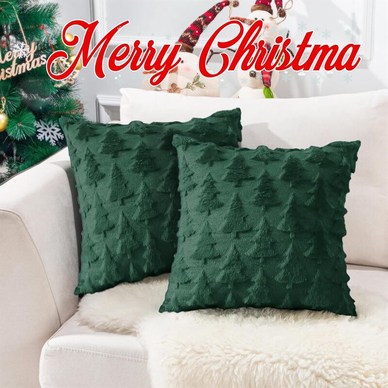 クロスボーダーアマゾンクリスマス装飾枕カバー人工毛皮キルティングスノーフレーククッションカバークリスマス装飾卸売|undefined