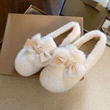 ��ɫ��Ʒ��ʽ�ӽqƽ��ëëЬŮ���⴩2025�¿�һ�_�ű�ů��Ь